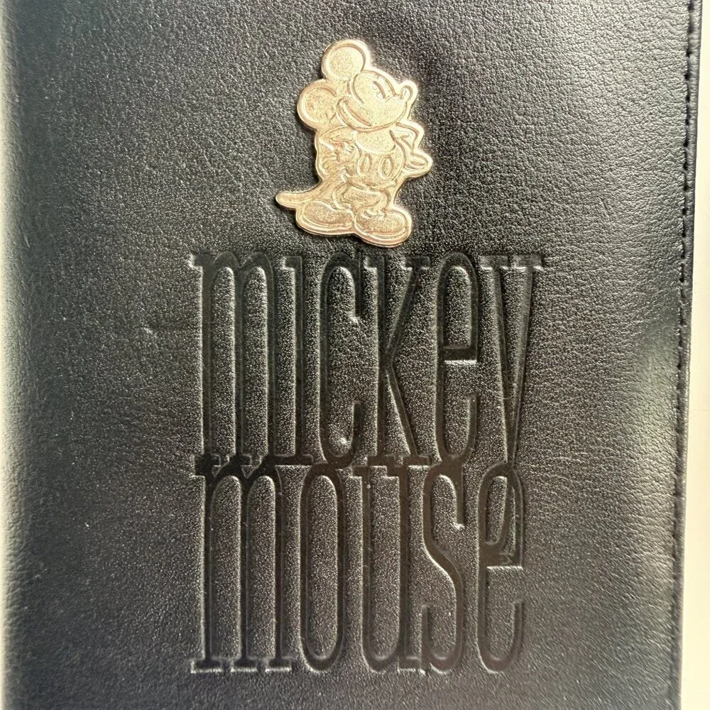 The Disney Store Y2K Mickey Mouse Black Leather 1928 3 Piece Set